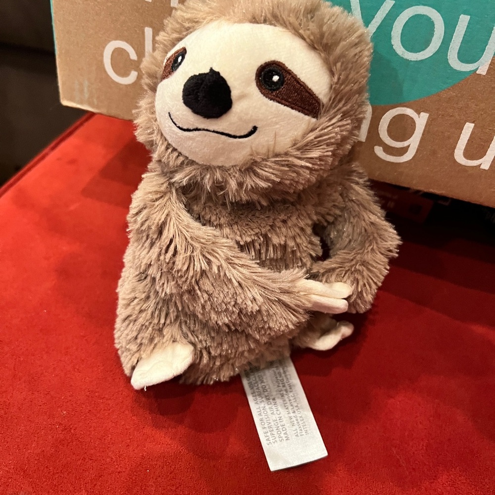 SOLD: Microwavable Warmie-Style Sloth Plush